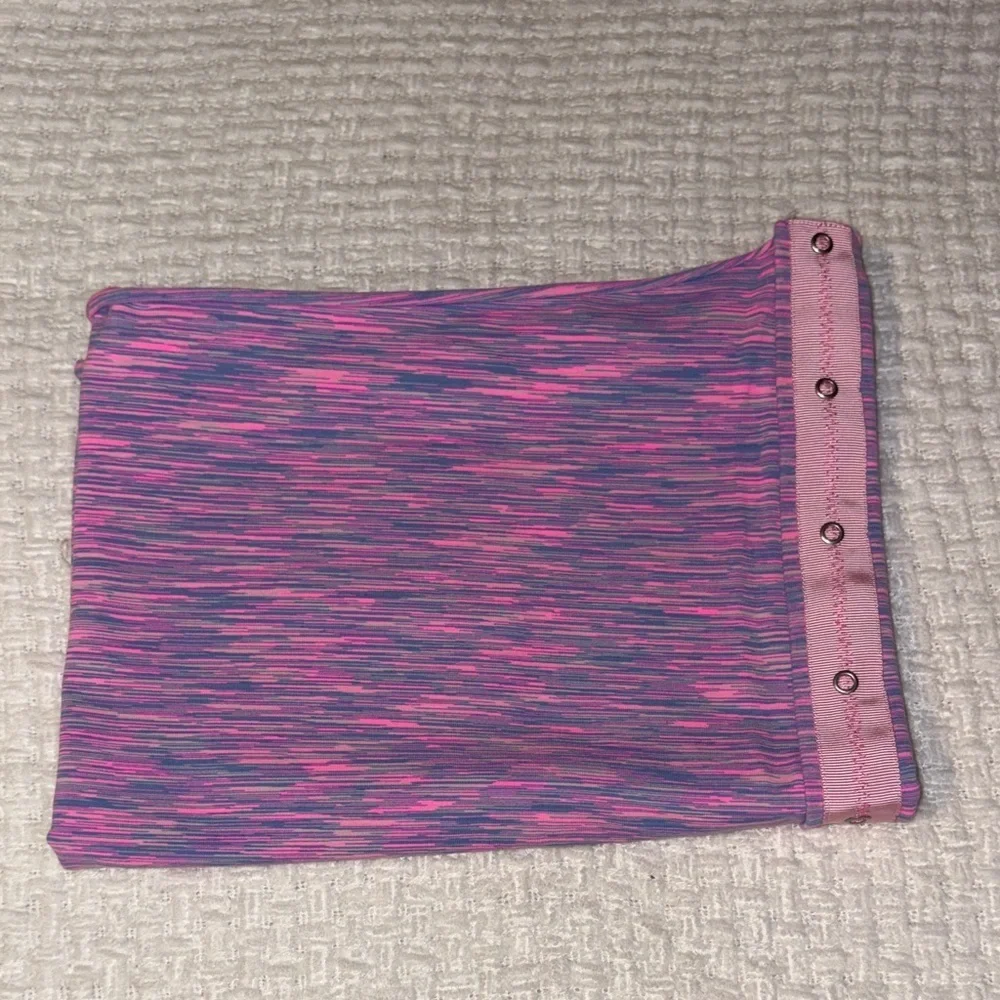 Pink and Purple Buttoned Tube Top